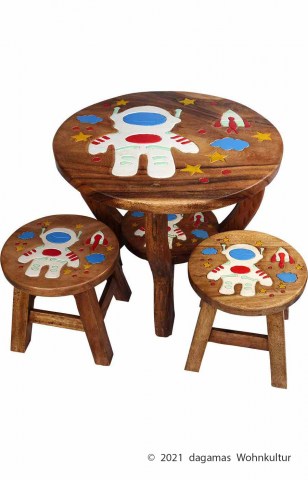 Kindertisch-Astronaut-Set
