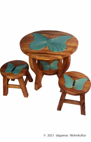 Kindertisch-Schmetterling-Set