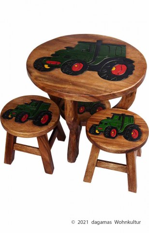 Kindertisch-Traktor-Set